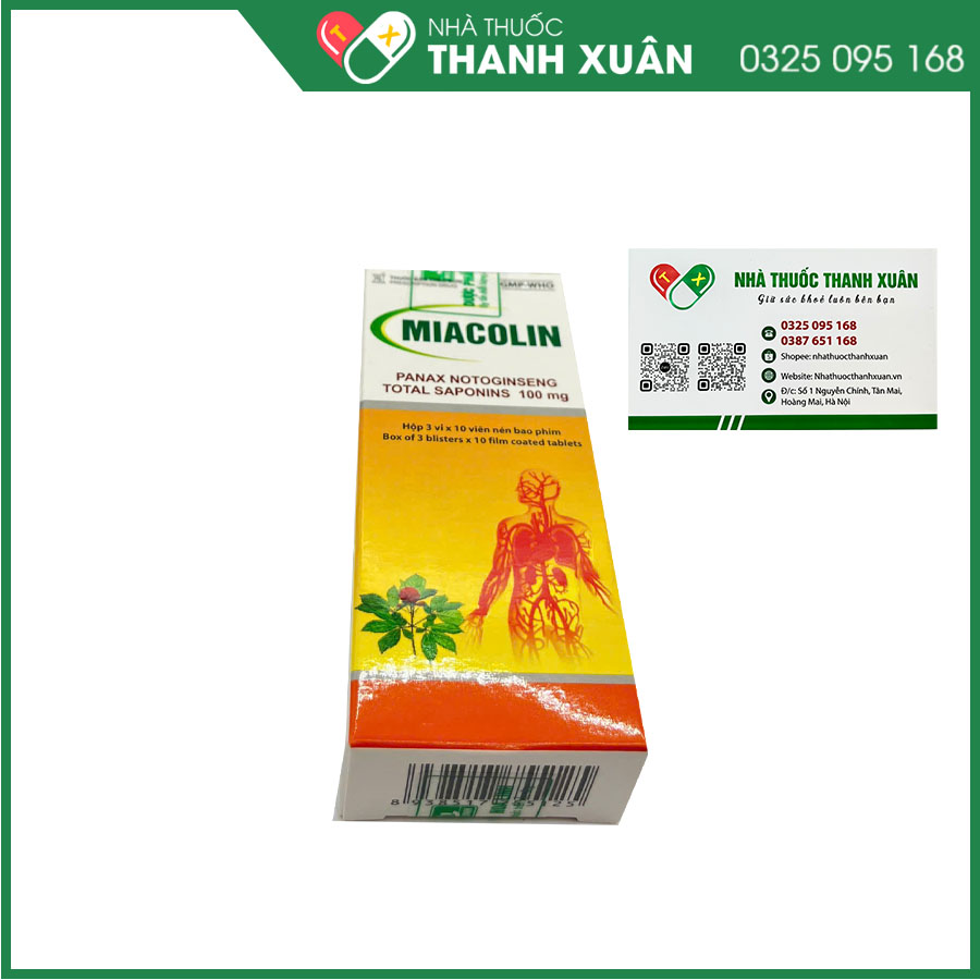 Miacolin tăng cường tuần hoàn máu